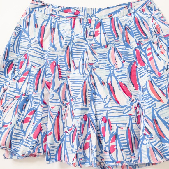 Lilly Pulitzer Dresses & Skirts - Lilly Pulitzer Women's Size 6‎ Ava Skirt Red Right Return Lined Flirty Sailboat